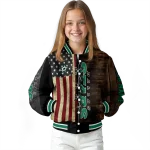 customized dallas stars flag wood brown varsity jacket best selling