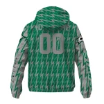 customized dallas stars lightning strike grid green windbreaker jacket best selling