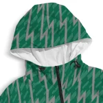 customized dallas stars lightning strike grid green windbreaker jacket best selling
