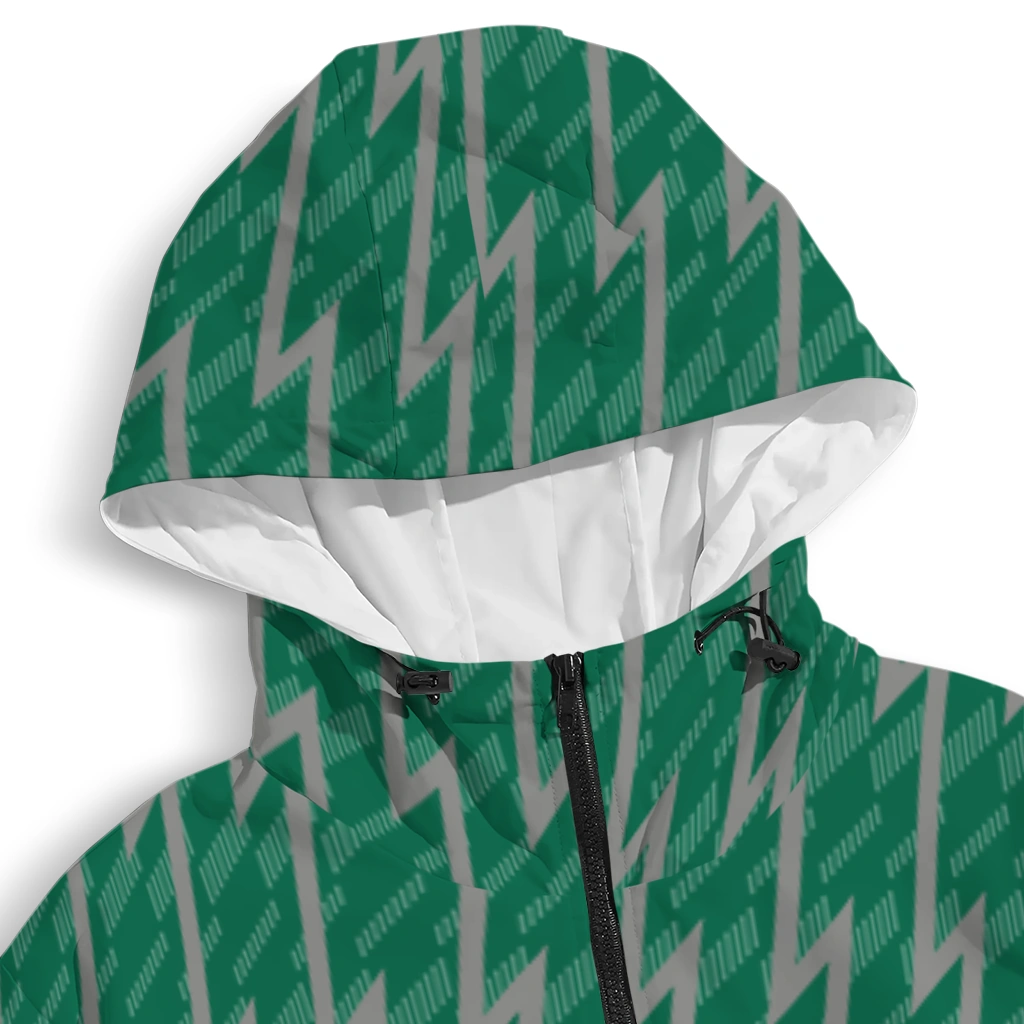 customized dallas stars lightning strike grid green windbreaker jacket premium grade customized dallas stars lightning strike grid green windbreaker jacket premium grade