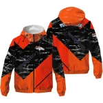 customized denver broncos arrow matrix orange black windbreaker jacket best selling