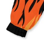 customized denver broncos flame trim orange black windbreaker jacket best selling