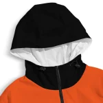 customized denver broncos flame trim orange black windbreaker jacket best selling
