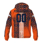 customized denver broncos tribal swirls orange windbreaker jacket best selling