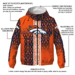 customized denver broncos tribal swirls orange windbreaker jacket best selling