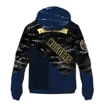 customized denver nuggets arrow matrix blue black windbreaker jacket best selling