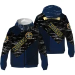 customized denver nuggets arrow matrix blue black windbreaker jacket best selling