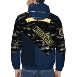 customized denver nuggets arrow matrix blue black windbreaker jacket best selling