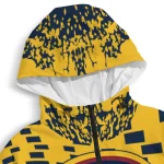customized denver nuggets brick motion blue black windbreaker jacket best selling