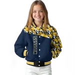 customized denver nuggets camouflage style blue varsity jacket best selling