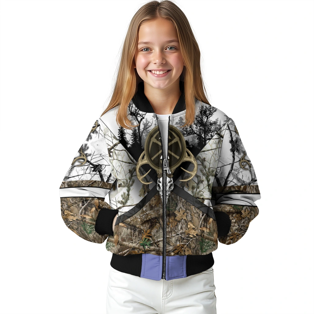 customized denver nuggets deer skull camouflage white bomber jacket top rated customized denver nuggets deer skull camouflage white bomber jacket top rated