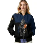 customized denver nuggets groot football blue black bomber jacket best selling