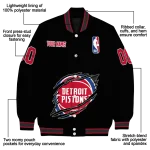 customized detroit pistons claw edge black varsity jacket best selling
