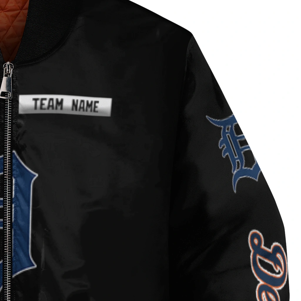 customized detroit tigers american flag skull black bomber jacket premium grade customized detroit tigers american flag skull black bomber jacket premium grade