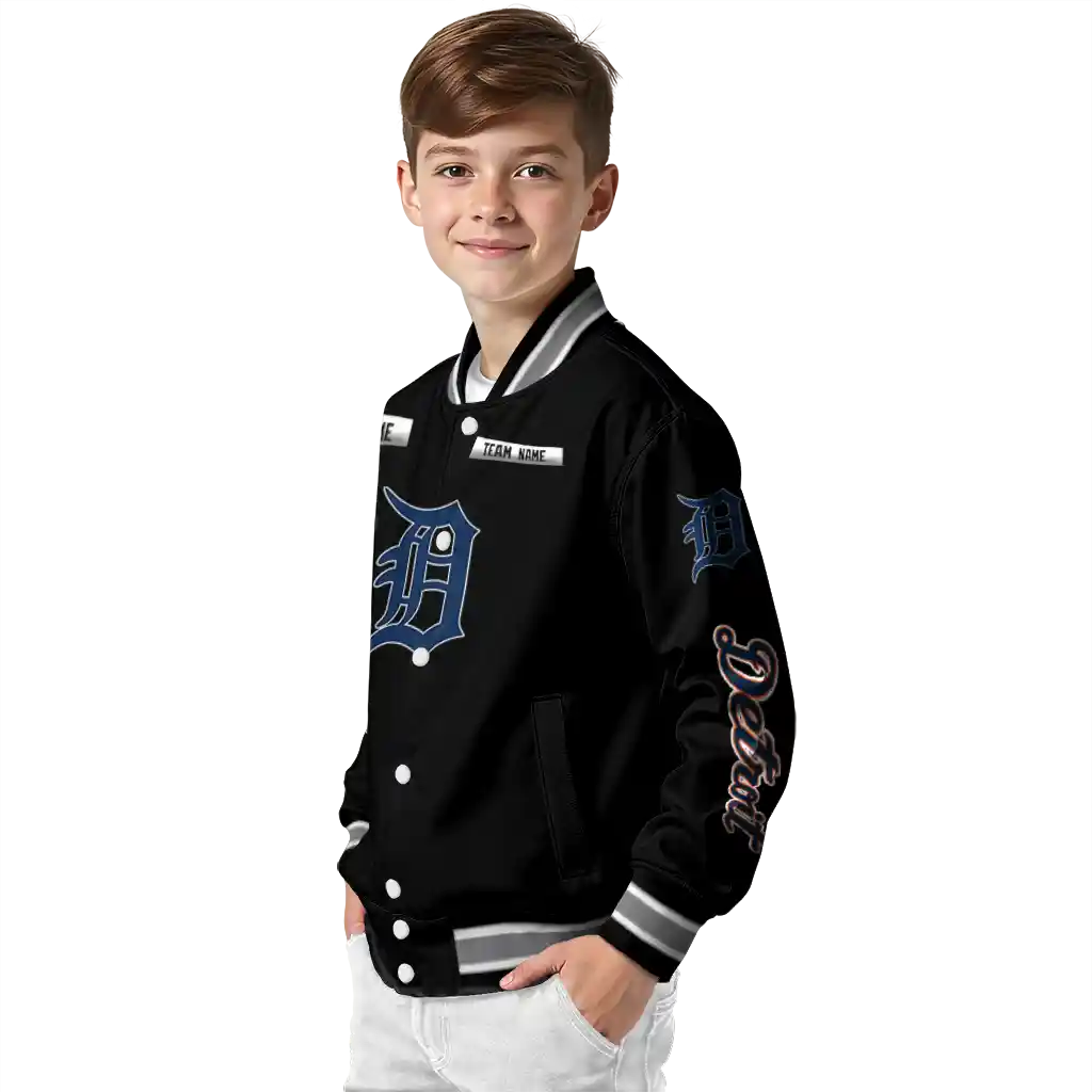 customized detroit tigers american flag skull black varsity jacket trendy customized detroit tigers american flag skull black varsity jacket trendy