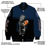 customized detroit tigers groot football navy black varsity jacket best selling