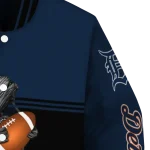 customized detroit tigers groot football navy black varsity jacket best selling