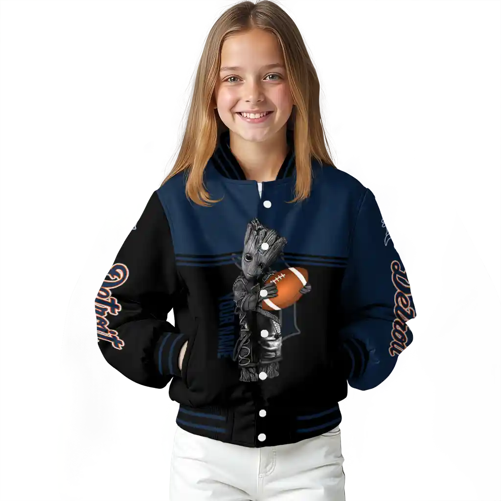customized detroit tigers groot football navy black varsity jacket top rated customized detroit tigers groot football navy black varsity jacket top rated