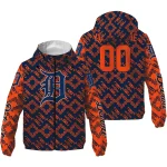 customized detroit tigers trellis mesh navy windbreaker jacket best selling