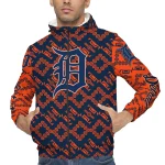 customized detroit tigers trellis mesh navy windbreaker jacket best selling