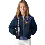 customized detroit tigers us flag claws navy bomber jacket best selling