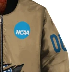 customized drake bulldogs claw effect beige bomber jacket best selling