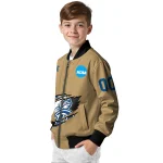 customized drake bulldogs claw effect beige bomber jacket best selling