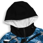 customized drake bulldogs shark art blue windbreaker jacket best selling