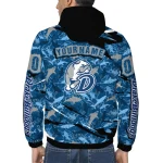 customized drake bulldogs shark art blue windbreaker jacket best selling