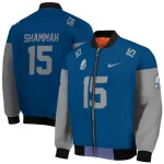 customized drake bulldogs team patch blue bomber jacket best selling