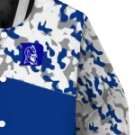 customized duke blue devils camouflage splash blue varsity jacket best selling