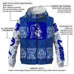 customized duke blue devils cat eyes blue windbreaker jacket best selling