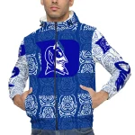 customized duke blue devils cat eyes blue windbreaker jacket best selling