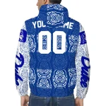customized duke blue devils cat eyes blue windbreaker jacket best selling