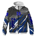 customized duke blue devils claw mesh blue gray windbreaker jacket best selling