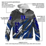 customized duke blue devils claw mesh blue gray windbreaker jacket best selling