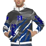 customized duke blue devils claw mesh blue gray windbreaker jacket best selling