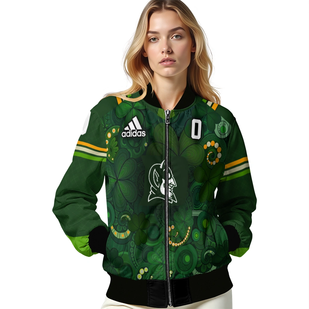 customized duke blue devils shamrock vortex green bomber jacket latest model customized duke blue devils shamrock vortex green bomber jacket latest model