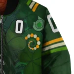 customized duke blue devils shamrock vortex green bomber jacket best selling