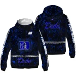 customized duke blue devils shards cluster blue windbreaker jacket best selling
