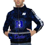 customized duke blue devils shards cluster blue windbreaker jacket best selling