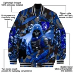 customized duke blue devils skull horde blue varsity jacket best selling