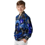 customized duke blue devils skull horde blue varsity jacket best selling