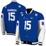 customized duke blue devils team patch blue varsity jacket best selling