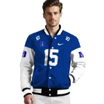 customized duke blue devils team patch blue varsity jacket best selling