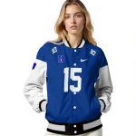 customized duke blue devils team patch blue varsity jacket best selling