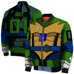 customized duke blue devils turtle armor bomber jacket best selling