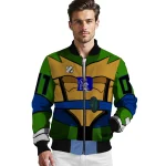 customized duke blue devils turtle armor bomber jacket best selling