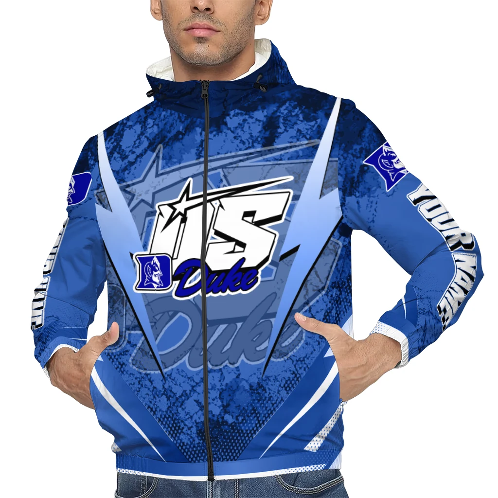 customized duke blue devils us rock star blue windbreaker jacket top rated customized duke blue devils us rock star blue windbreaker jacket top rated