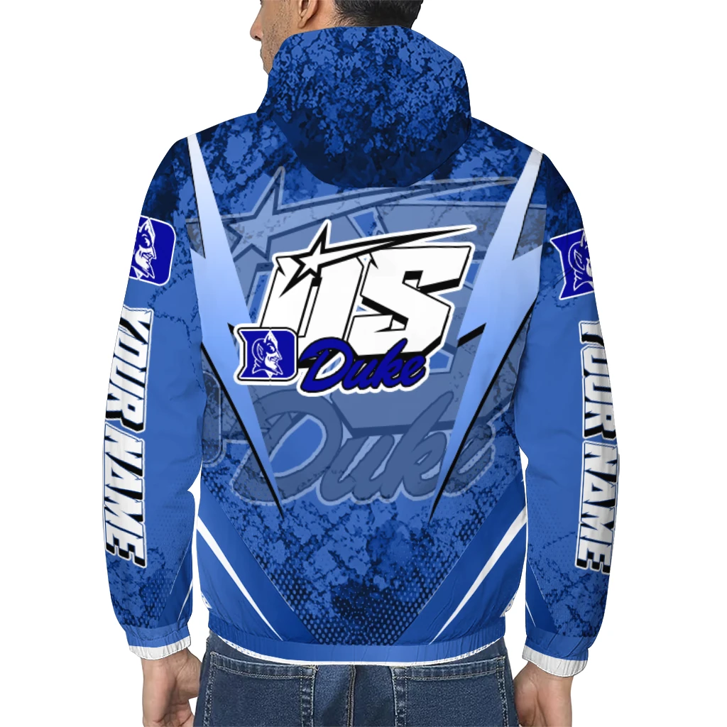 customized duke blue devils us rock star blue windbreaker jacket trendy customized duke blue devils us rock star blue windbreaker jacket trendy